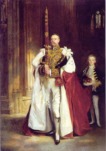 John Singer Sargent carrying the Sword of State at the coronation of Edward VII of the United Kingdom oil painting picture